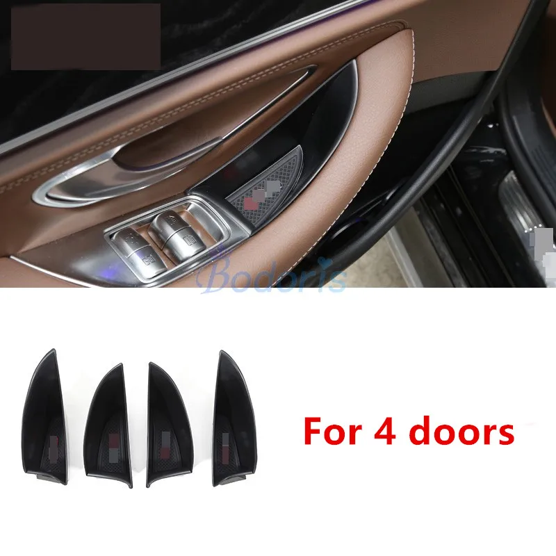 For 4 doors Автомобильный органайзер для Mercedes Benz E Class W213, центральный подлокотник, коробка для хранения перчаток, аксессуары для стайлинга автомобилей - Название цвета: For 4 doors