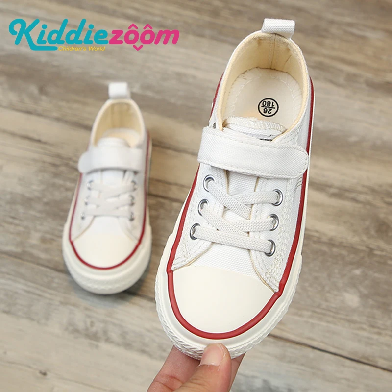 Кеды детские дышащие холщовые кроссовки плоская подошва Нескользящие