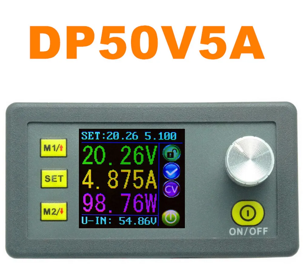 

DP50V5A Constant Voltage tester Current meter LCD Display Voltmeter Step-down Programmable Power Supply Module Ammeter 20% off