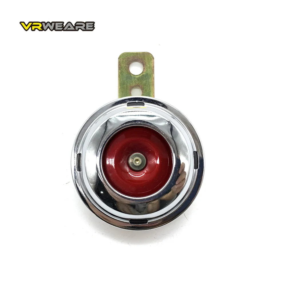 

Universal Motorcycle Electric Red Heart Horn Chrome plated 12V 1.5A Waterproof Loud Speakers for Scooter Moped Dirt Bike ATV
