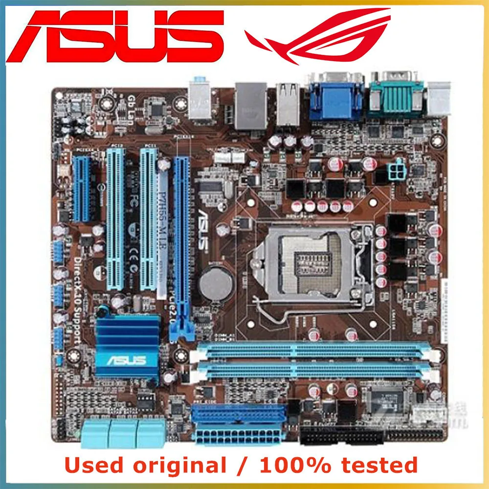 For Intel H55 LGA 1156 CPU ASUS P7H55-M LE Motherboard Computer Socket LGA1156 DDR3 Used Desktop Mainboard | Компьютеры и офис