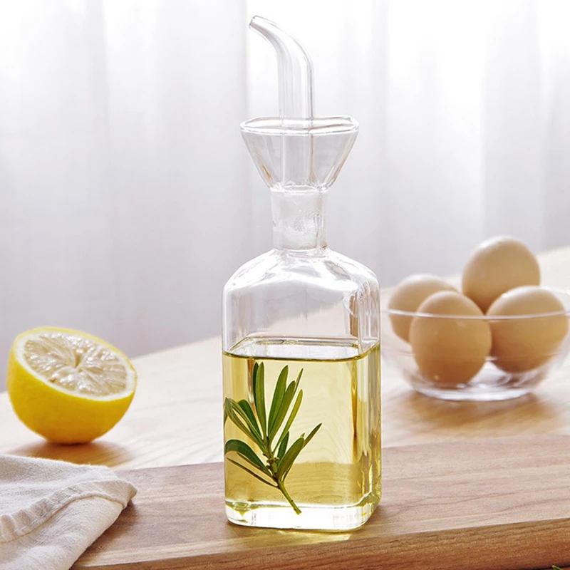 Кухня Стекло масла Бутылочки для приправ прозрачные оливковое масло бутылка