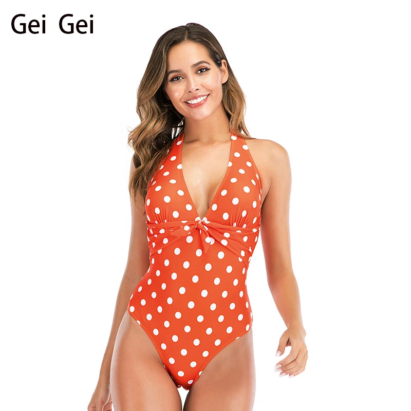 2020 сексуальный комплект бикини в горошек женский летний Повседневный купальник