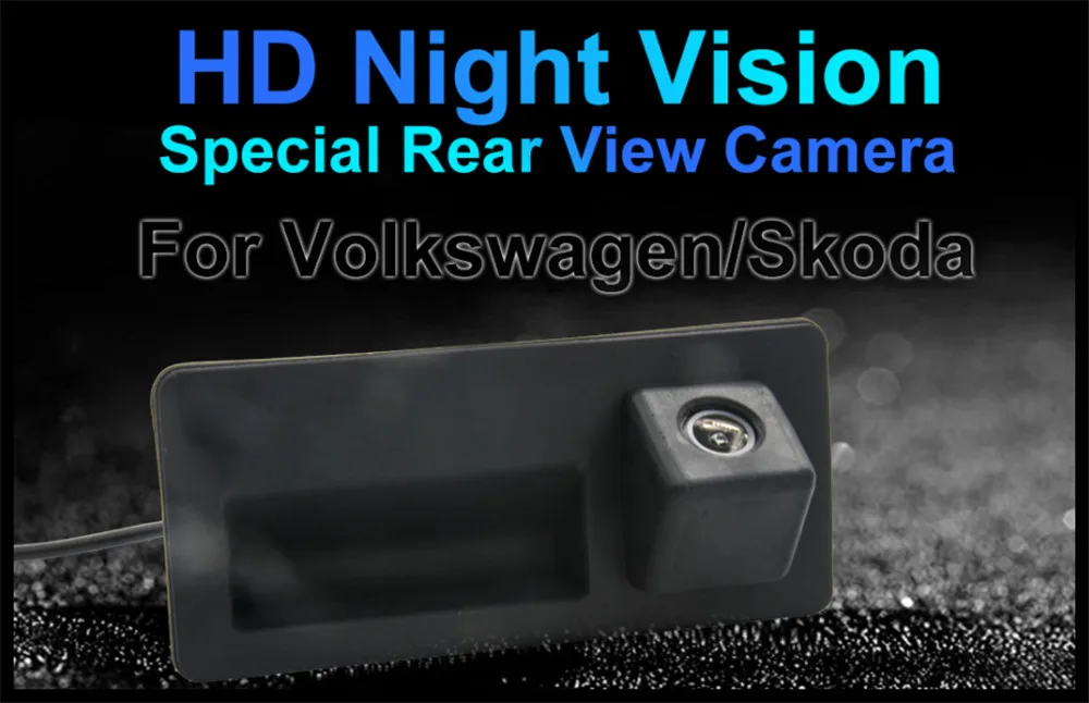 HD 1080P Автомобильная камера заднего вида ручка багажника для Volkswagen Passat B6 B7 Polo Golf Caddy