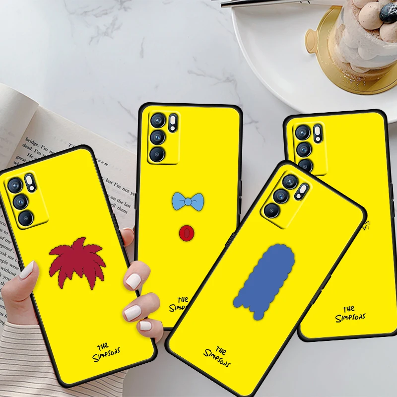 

The Simpsons Ainme For OPPO Reno 6 5 4 3 2 2Z 2F Z 4F 4SE 4Z 4G 5G Pro Plus Lite Silicone Soft Black Phone Case Shell