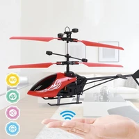 kids toys mini drone rc flying helicopter aircraft with remote control suspension induction led light toys for children boys