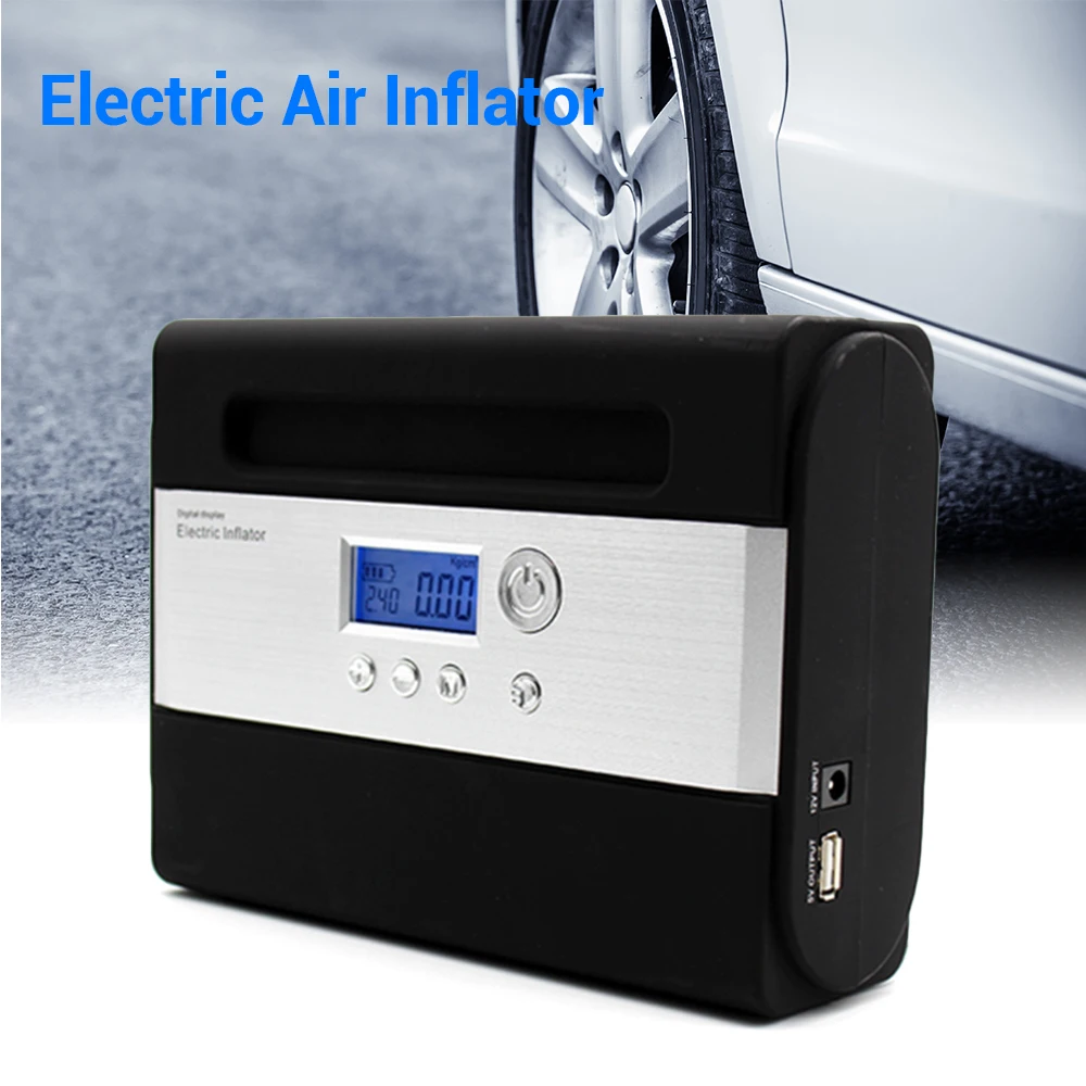 Портативный Автомобильный Электрический компрессор 12 В постоянного тока