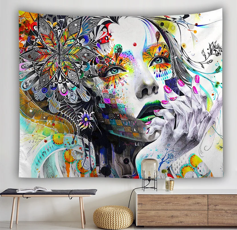 Винтажный тематический гобелен для любви настенное абстрактное художественное