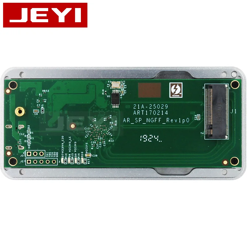 JEYI thunderbolt 3 m.2 nvme корпус чехол для мобильного телефона NVME TO TYPE-C алюминиевый тип C3.1 m. 2 USB3.1 M.2 PCIE U.2 SSD LEIDIAN-3