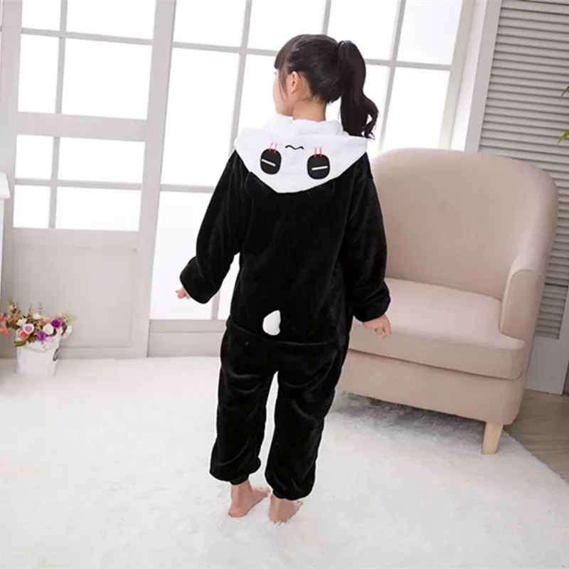 Kigurumi Onesie/Детские пижамы с единорогом для детей, одеяло с рисунками животных, детские пижамы, зимний костюм для мальчиков и девочек, Licorne Jumspuit