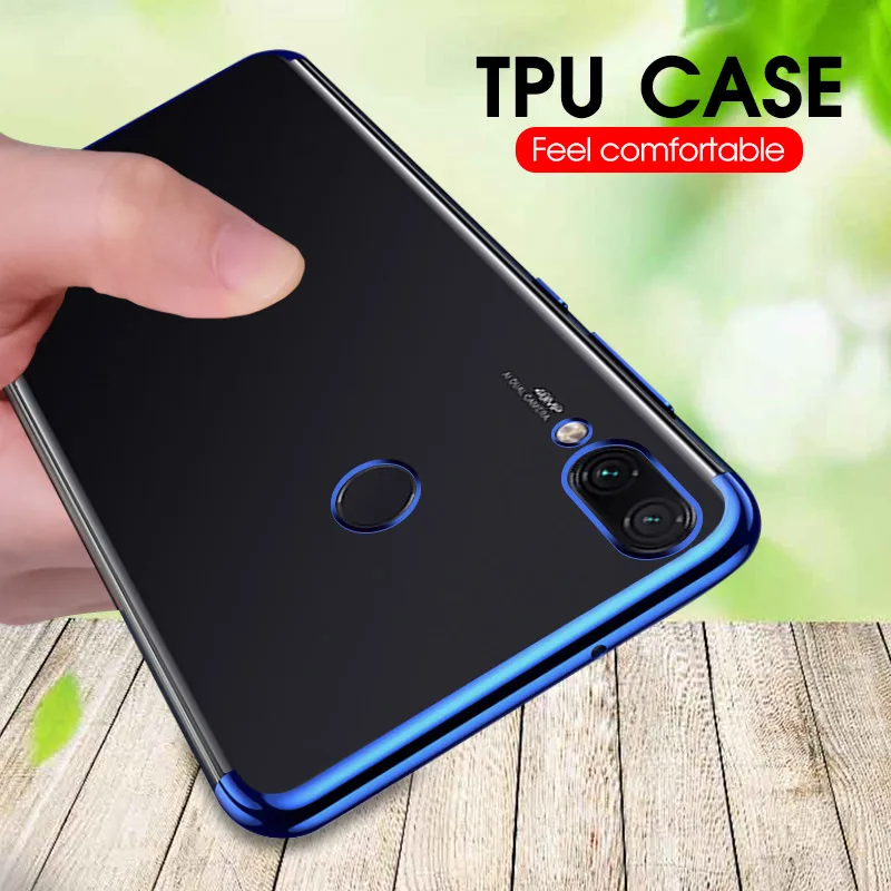 Чехол с прозрачным покрытием для Xiaomi Redmi Note 7 Pro Note7 K20 7A ультратонкий мягкий чехол