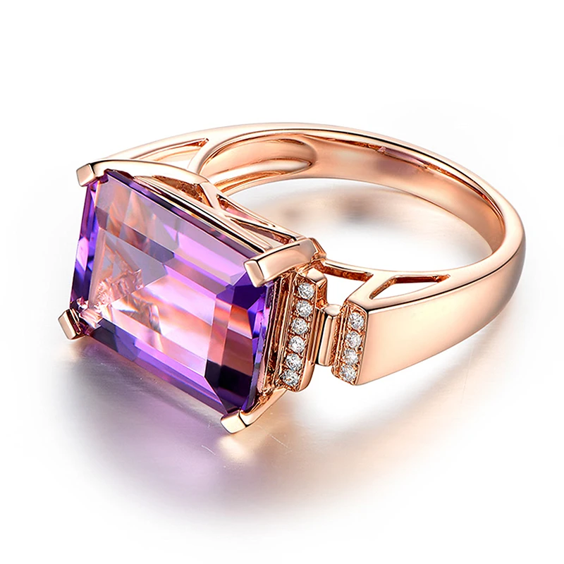 Роскошные модные кольца из розового золота для женщин романтичные элегантные
