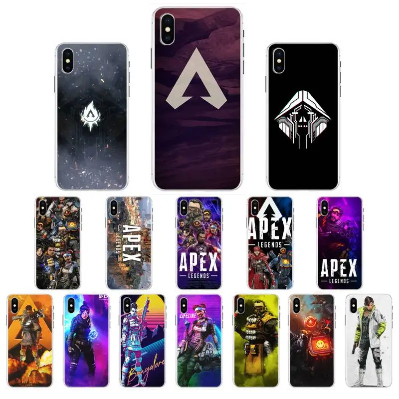 YNDFCNB Apex Legends силиконовый черный чехол для телефона iphone 11 Pro Max X XS MAX 6 6s 7 8 Plus 5 5S 5SE XR