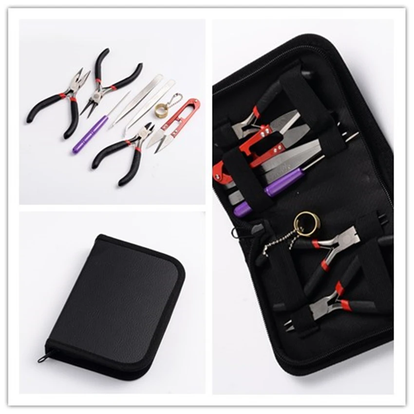 

Jewelry making tools handy, durable, convenient and fast hardware tools 8 sets of hand pliers, tweezers, small scissors, etc