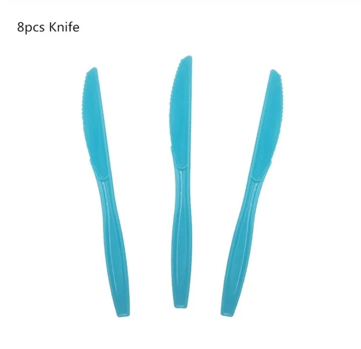 8pcs knives Вечерние товары, 1 шт., для детей, динозавр, милый динозавр, тема, украшение, головной убор для дня рождения, герой, шляпа с эластичной лентой - Цвет: 8pcs knives