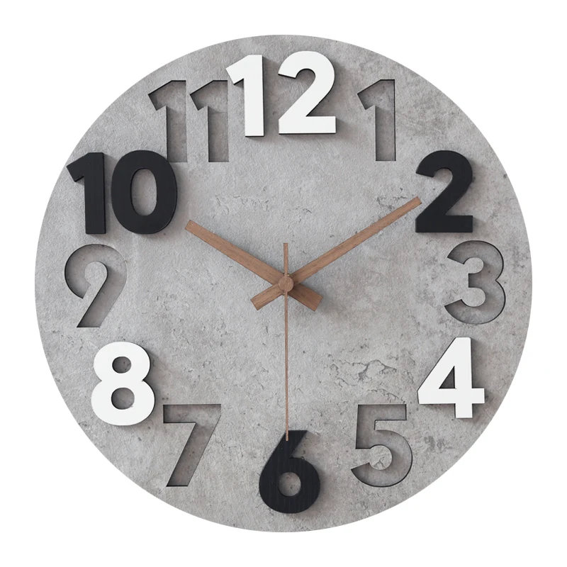 

Luxury Simple Wall Clock Wooden Creative Stylish Minimalist Art Clock Living Room Relogio Cozinha Home Decorations OO50WC