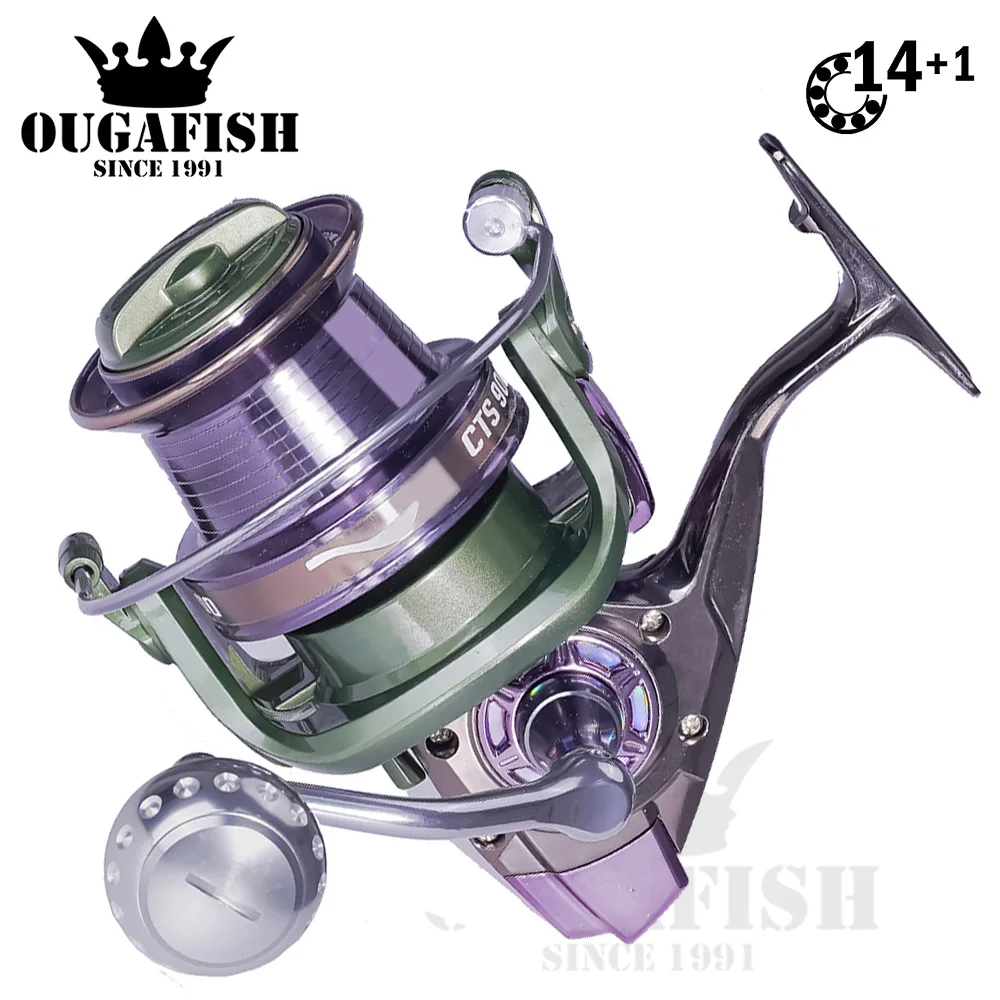 Big Full Metal Spinning Fishing Reel 9000 -12000 Series 4+1BB Max Drag 25KG Carretilha De Pesca Accesorios Mar Carp Equipamentos