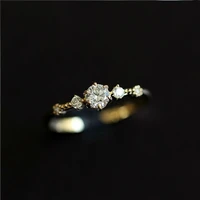 14k white silod gold ring for women christmas diamond wedding bands fine jewelry for luxury bohemian moissanite gold rings women