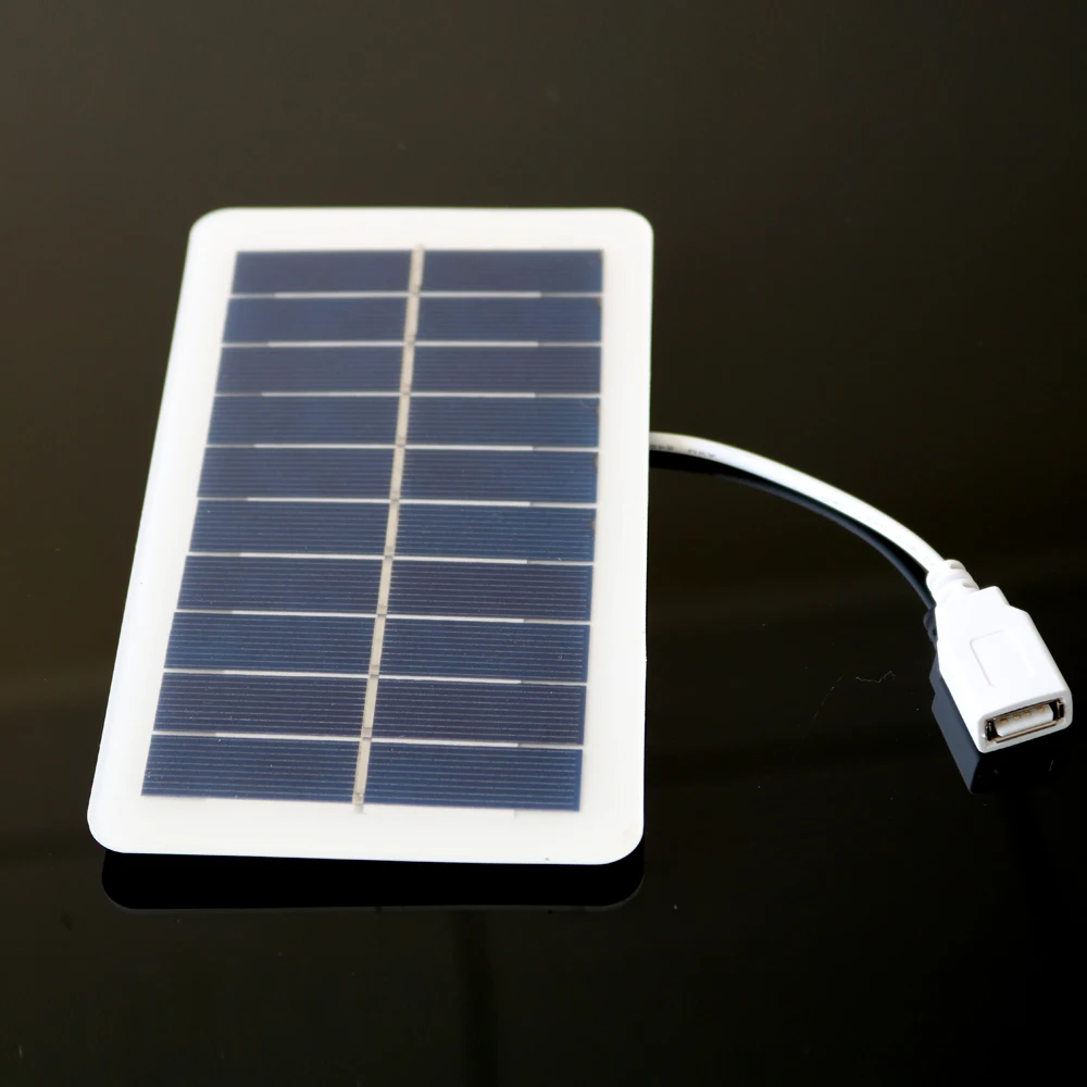 Фото Панели солнечные 5V 400mA 2 Вт Выход USB зарядное устройство солнечной Батарея