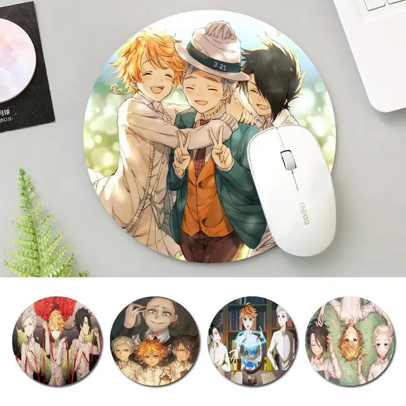 

Офисный коврик для клавиатуры и мыши обещанный Neverland, прочный Настольный коврик для мыши, резиновый круглый игровой коврик для мыши, офисный...