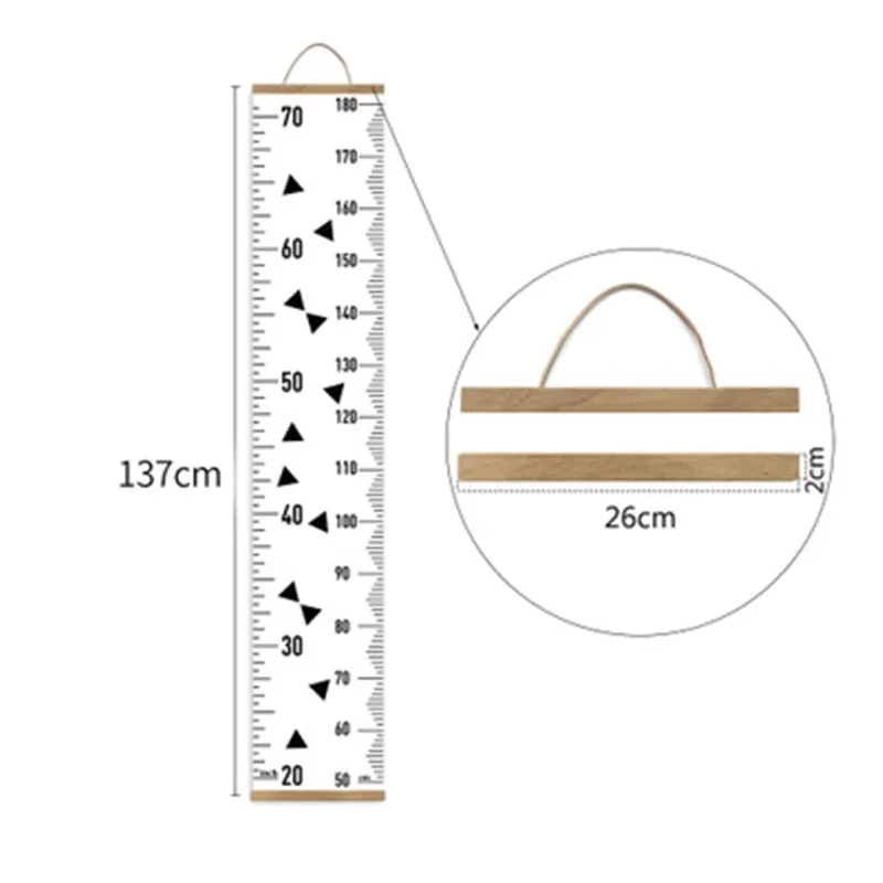 Деревянная настенная линейка для роста ребенка стадиометр детской комнаты