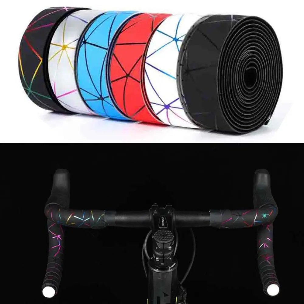 

Soft Bicycle Handlebar Tape EVA PU Bike Bar Tape Professional Cycling Damping Anti-Vibration Wrap With 2 Bar Plugs