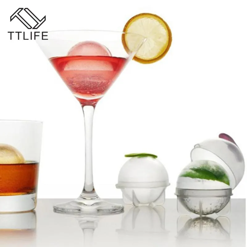 TTLIFE 4 8 см шарика льда Силиконовые формы DIY домашний бар вечерние коктейльное