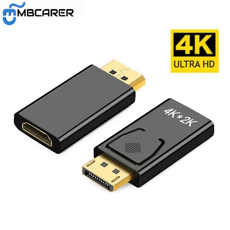 Адаптер dp-max 4K 60 Гц Displayport штекер-гнездо совместимый с HDMI-кабелем конвертер