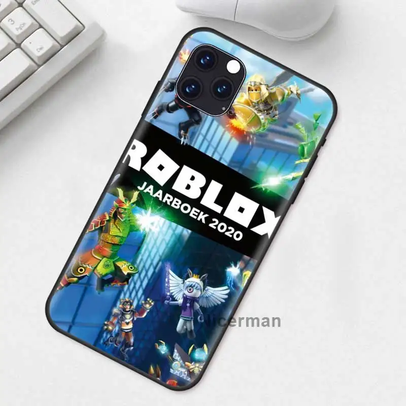 robloxes game coque for apple iphone 12 11 pro x xr xs max 7 8 plus 6 black soft phone cases 12mini 6s se 2020 capa free global shipping