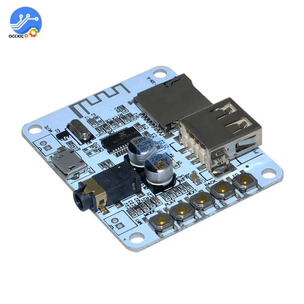 Беспроводной модуль Bluetooth аудио приемник плата 5 в 2 1 беспроводной стерео