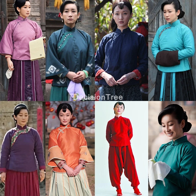 

2023 Красный сорго ТВ ханьфу старинный китайский костюм женский сценический костюм для выступлений китайский ТВ ханьфу китайская старинная одежда