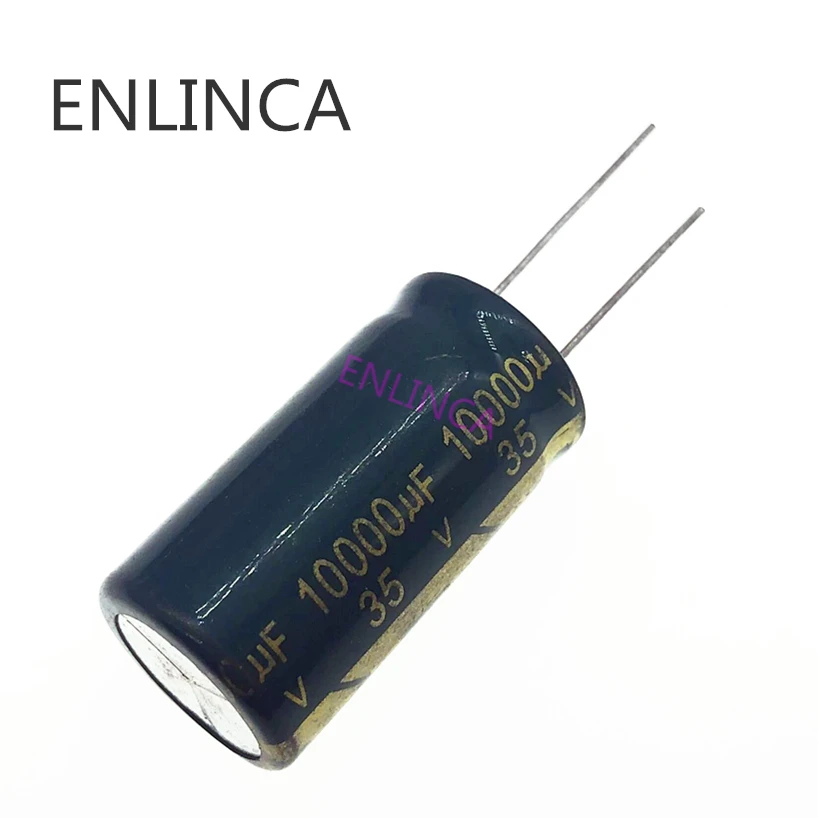

2pcs/lot T17 Low ESR/Impedance high frequency 35v 10000UF aluminum electrolytic capacitor size 18*35mm 10000UF35V 20%