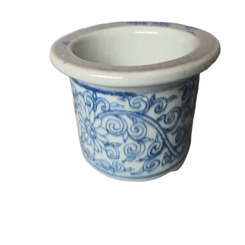 Chinese Old Porcelain Blue And White Flowerpot | Дом и сад