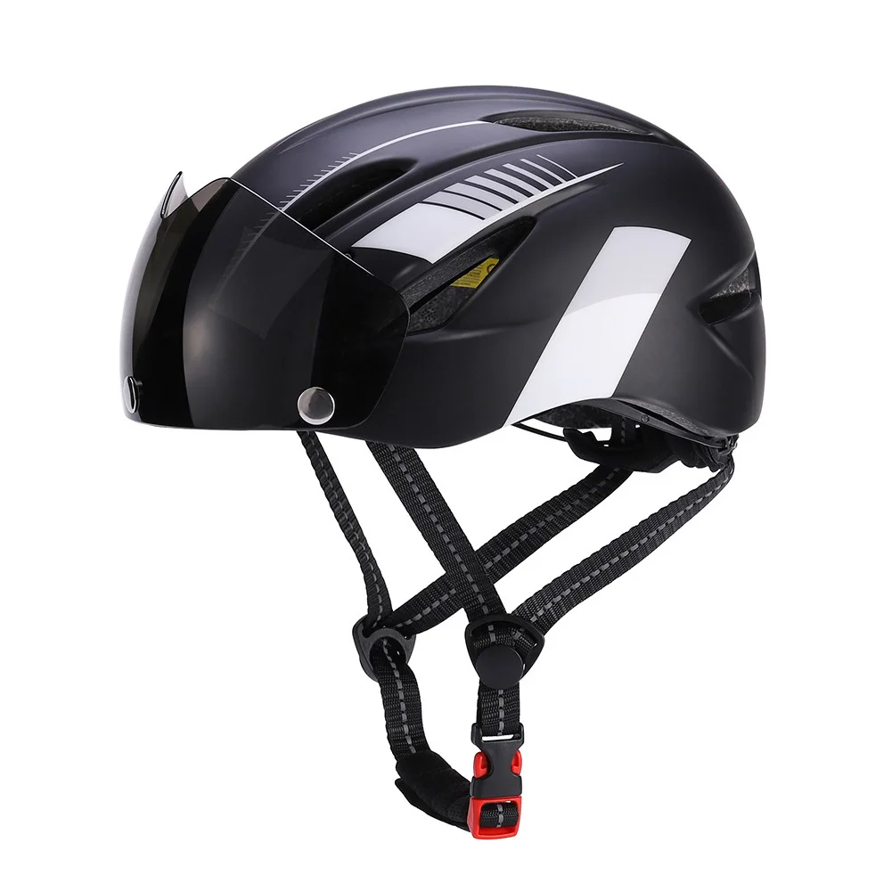 

Bicycle Helmet Fashion Ventilated Safety Unisex Outdoor Sports Adjustable Riding Shield Visor Mountain Bike With Backlight