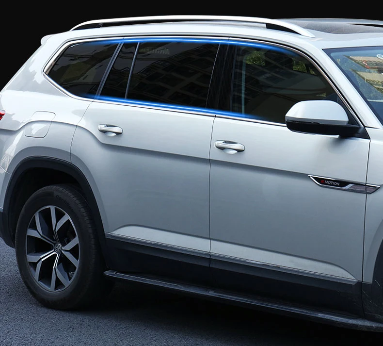 Lsrtw2017 для Volkswagen Atlas Teramont Vw окна автомобиля хромированная отделка салонные аксессуары