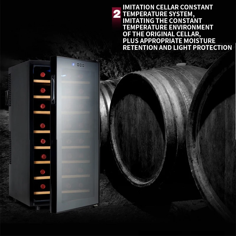 Электронный Холодильный шкаф для вина JC 78BFW домашний термостатический