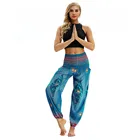 Женские длинные брюки Свободные мешковатые шаровары спортивные брюки с принтом пляжные леггинсы для бега йоги одежда для фитнеса 30