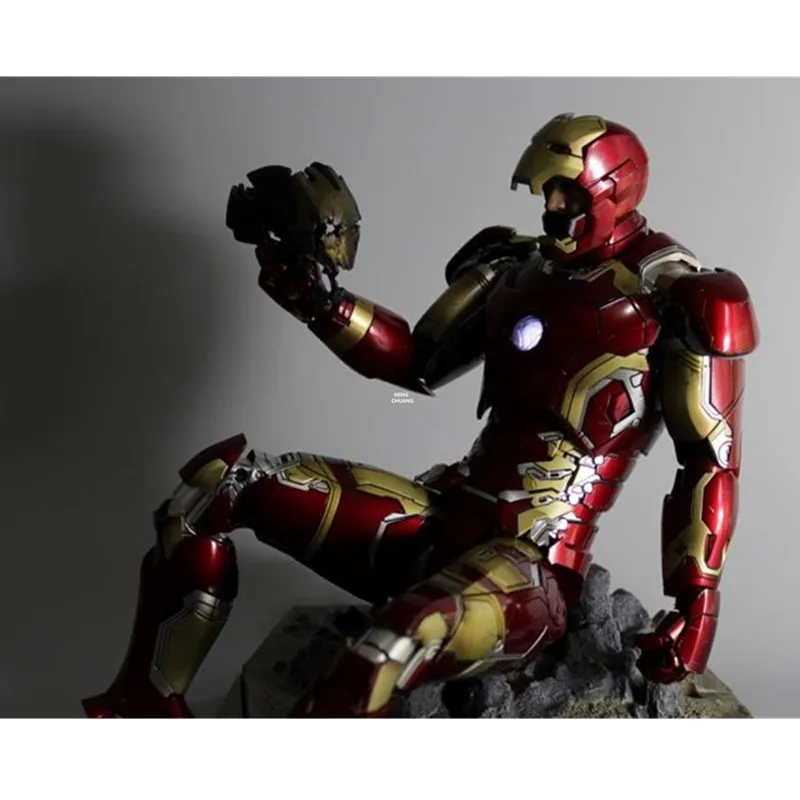 13 &quotMMS278D09 статуя Железного человека MK43 бюст со светодиодный светильник