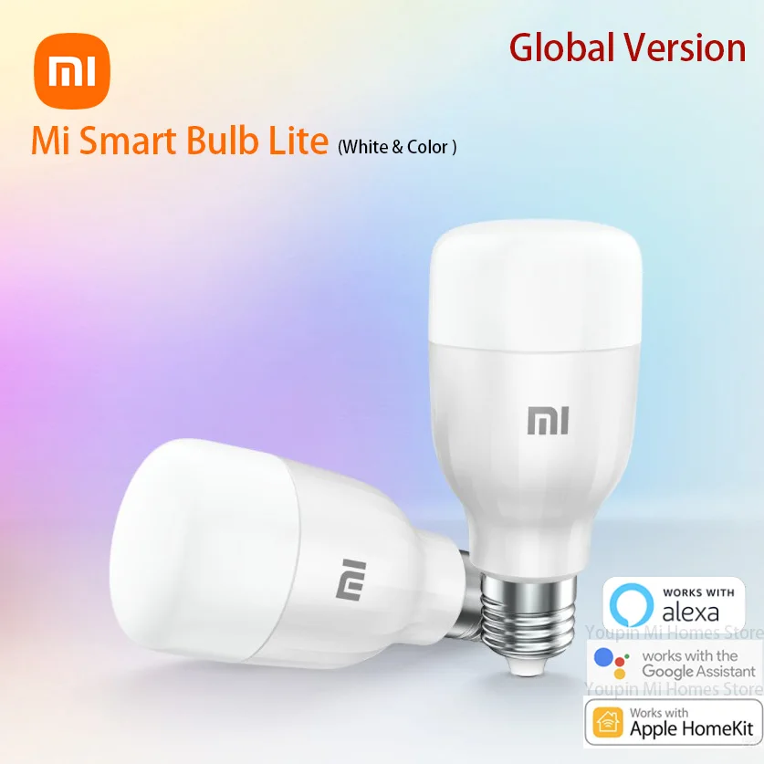 

Global Version Xiaomi LED Smart Lamp Lite Color & White APP WIFI Voice Control 9W 950 Lumens 16 Millions Colour Temperature Bulb