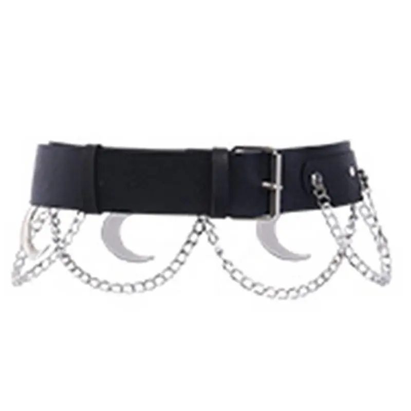 Ремень в стиле панк хип-хоп металлический из искусственной кожи ремень