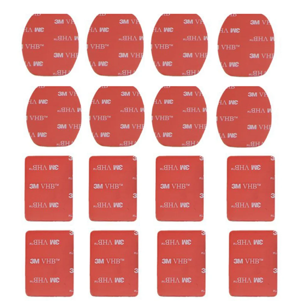 Аксессуары для Gopro плоский изогнутый Монтажный набор наклеек 3M клей Go pro Hero 8 7 6 5 4 3