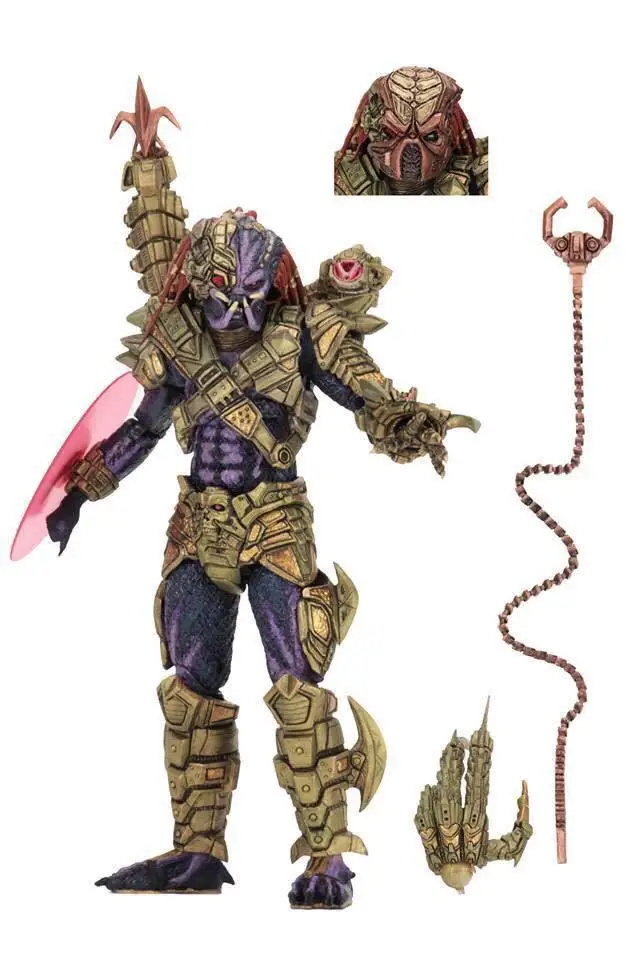 Фигурка хищника NECA оригинал бесконечный Охотник инопланетянин со светодиодной