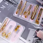 Заколка для волос с кристаллами и эпоксидная смола, форма, силиконовая форма сделай сам для Ювелирная заколка