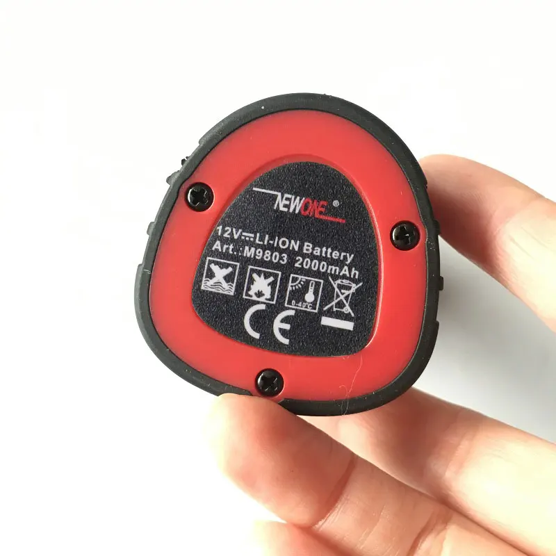 NEWONE 12V литиевая батарея 2000mAh совместима с дрелью, углошлифовальной машиной, полировщиком, сабельной пилой, газонокосилкой и т. Д