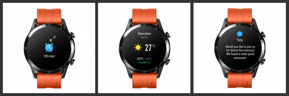 Новые смарт часы huawei GT 2 многоязычные 46 мм водонепроницаемый спортивный телефон с часами Bluetooth Вызов музыкальный плеер часы