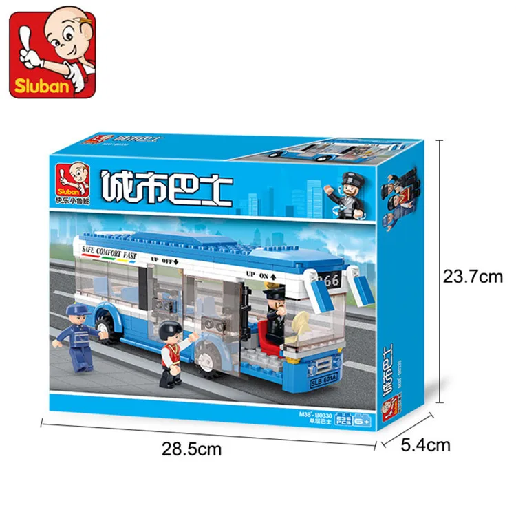 235 шт. строительные блоки для городских автобусов мальчиков и девочек Обучающие