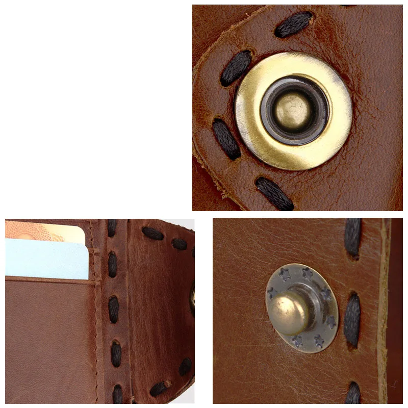 Кошельки из натуральной кожи для мужчин Роскошные Короткие Длинные кредитные