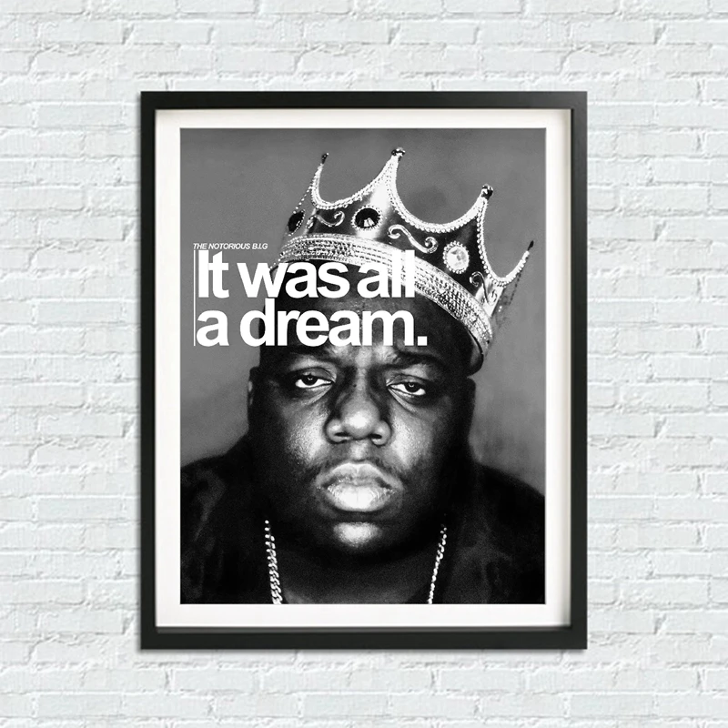 Известный Biggie Smalls Rappe плакат художественные принты Настенный декор Бигги Корона