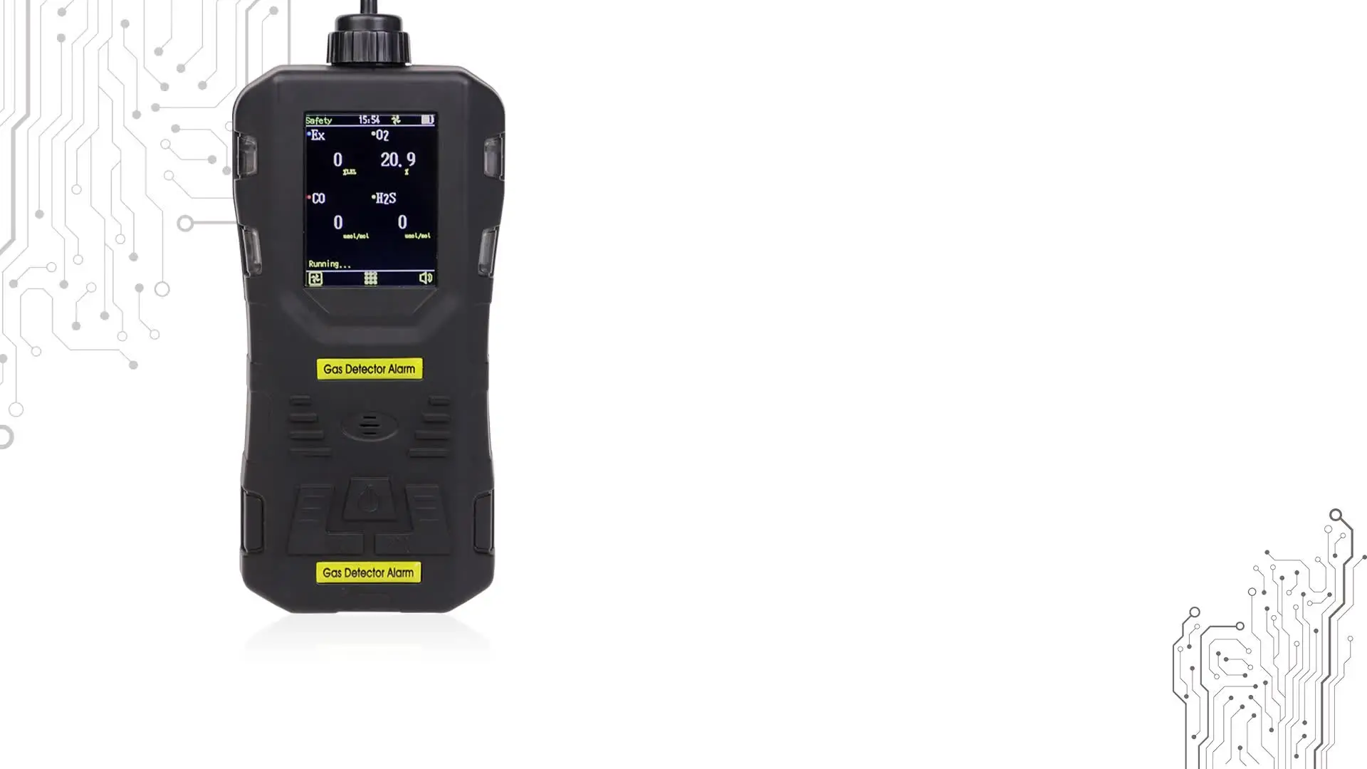 

Atex Approved 4 Four-Gas Portable Gas Detector Multi