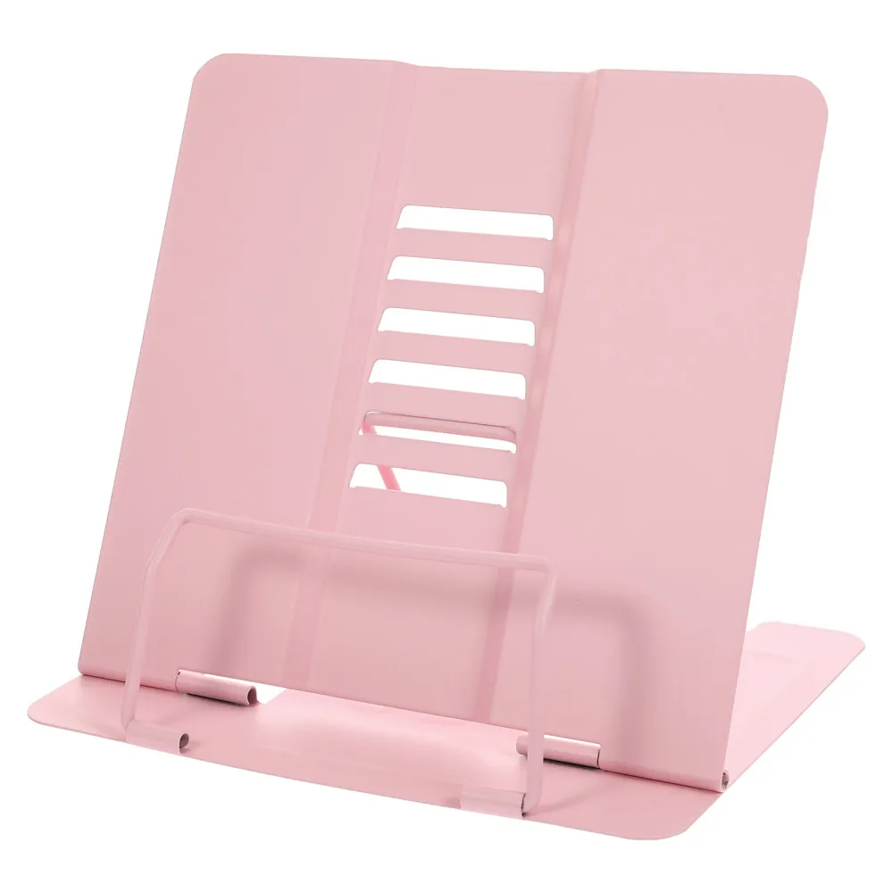 

1pc Iron Book Stand Student Reading Book Holder Adjustable Textbook Holder